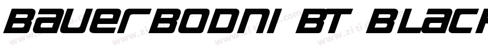 BauerBodni BT BlackI字体转换